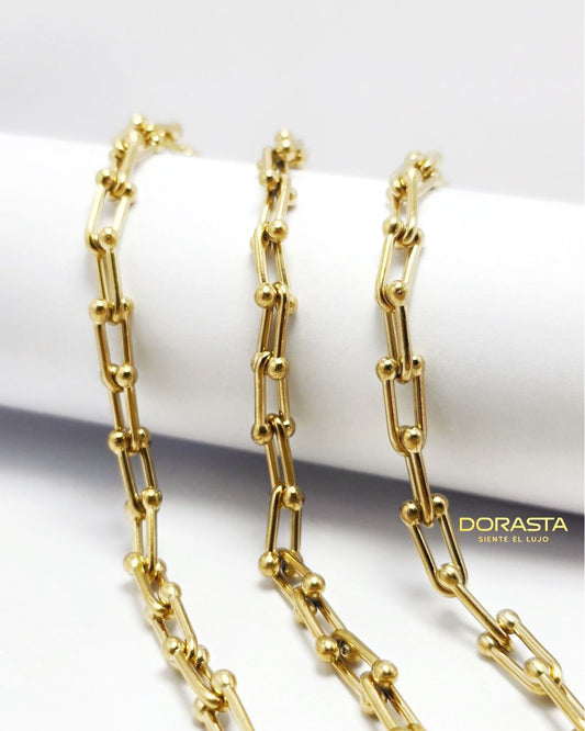 Cadena Ancla para Dama en Oro Laminado Premium – 45 cm