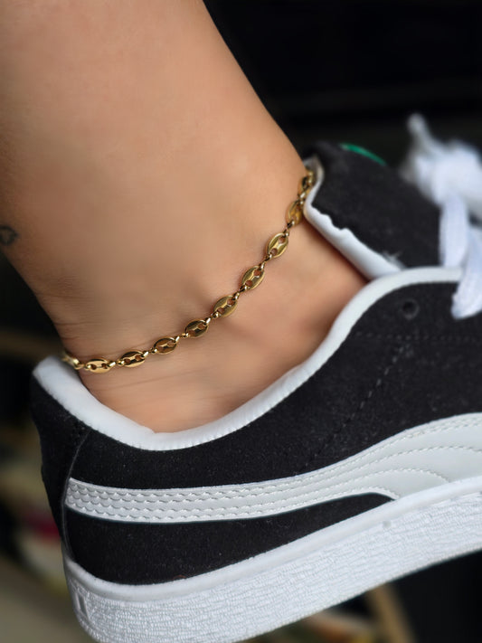 Tobillera Gucci en Oro Laminado Premium – 25 cm