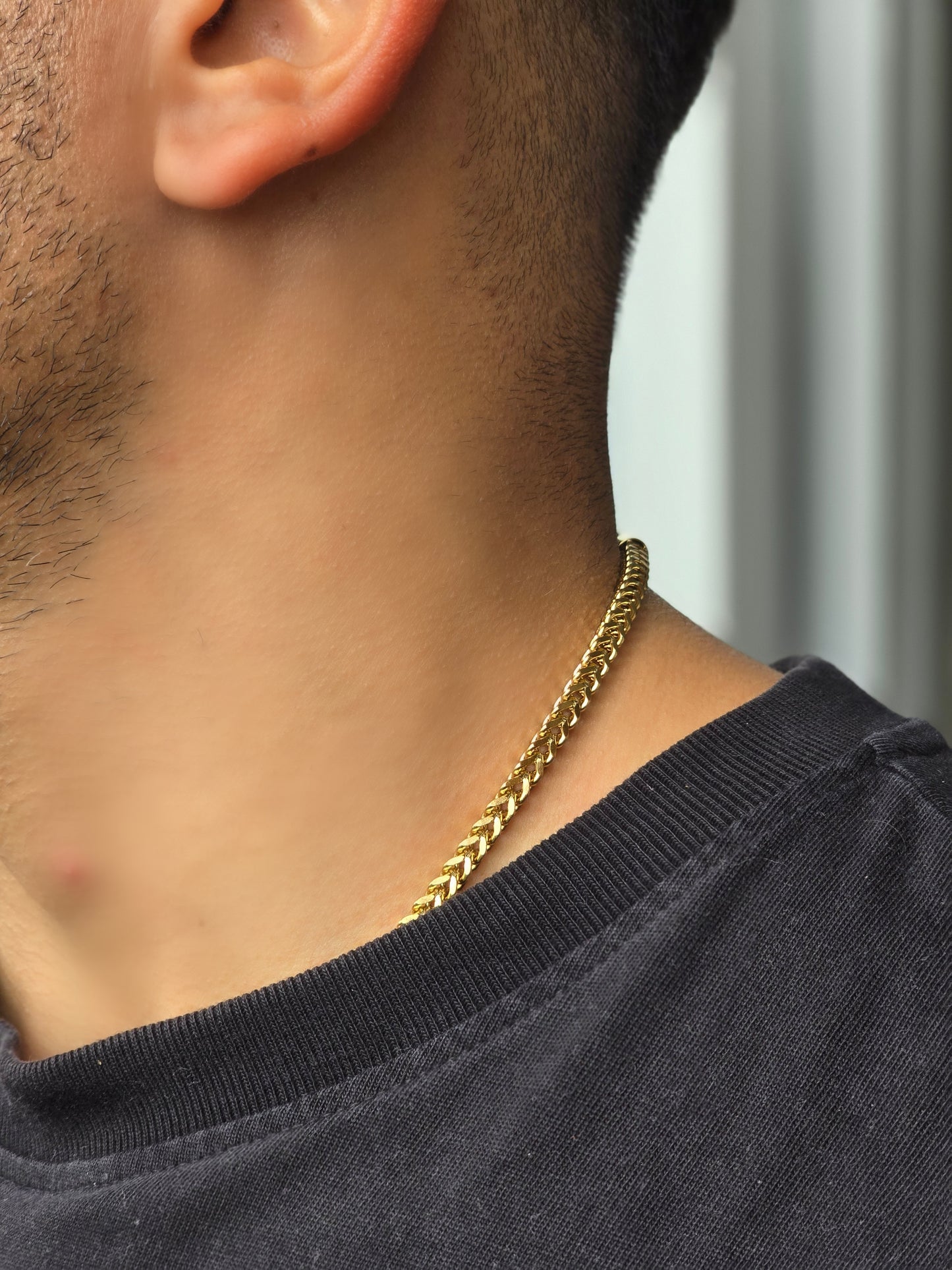 Cadena Franco para Hombre en Oro Laminado Premium – 65 cm