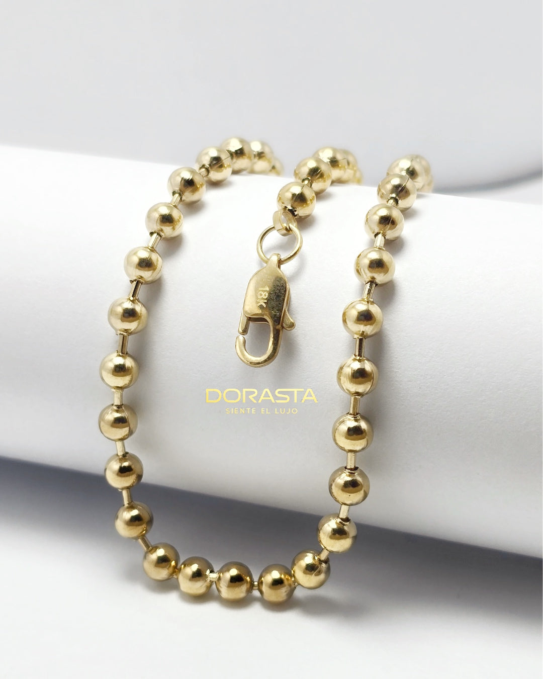Cadena Militar para Hombre en Oro Laminado Premium – 65 cm