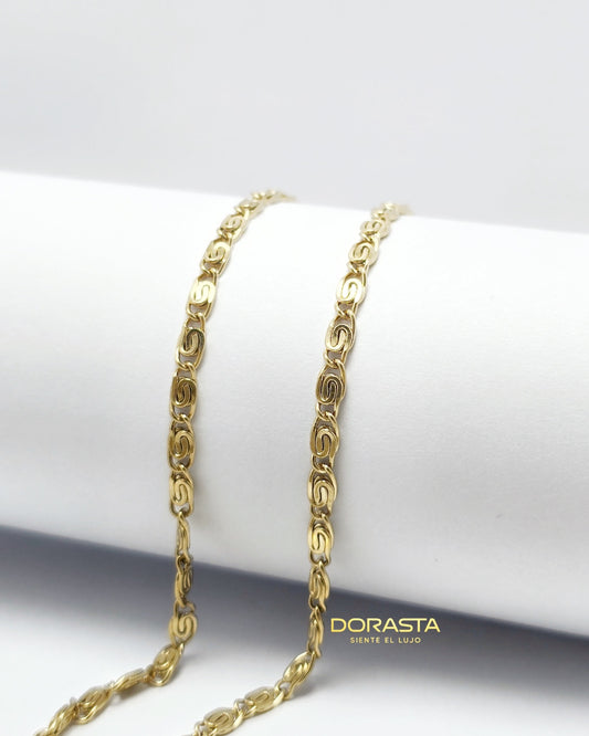 Cadena Clip para Dama en Oro Laminado Premium – 45 cm