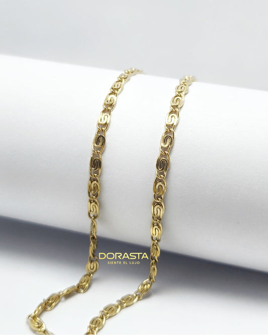 Cadena Clip para Dama en Oro Laminado Premium – 45 cm