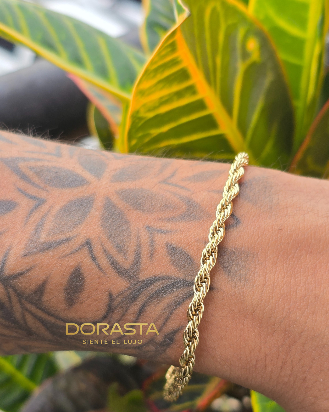 Pulsera Lazo para Hombre en Oro Laminado Premium – 20 cm