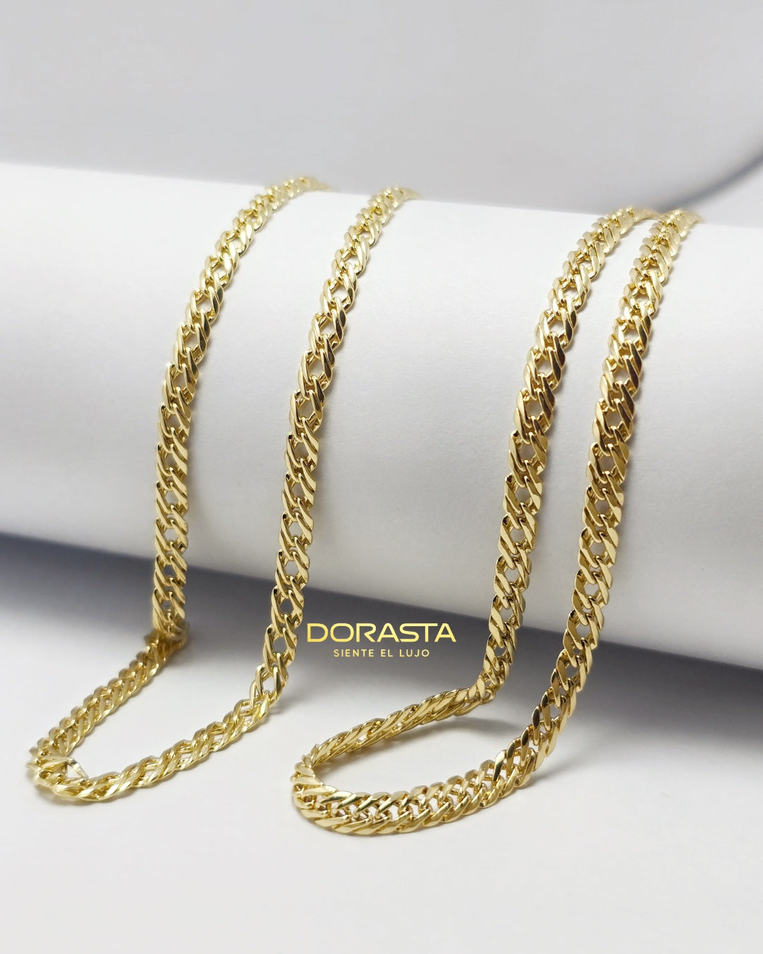 Cadena Entrelazada para Hombre en Oro Laminado Premium – 65 cm