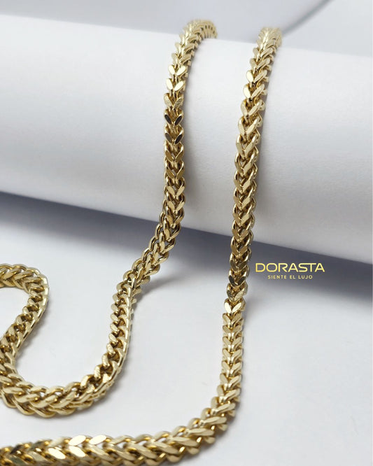 Cadena Franco para Hombre en Oro Laminado Premium – 65 cm